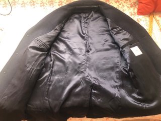 Abrigo Mango Azul Hombre Nuevo
