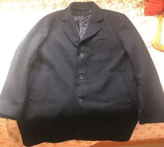 Abrigo Mango Azul Hombre Nuevo