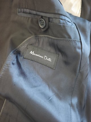 Traje Massimo Dutti Negro + Zapatos Ferrari