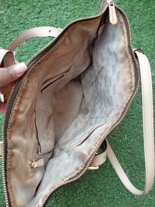 Bolso Michael Kors Marrón y Beige