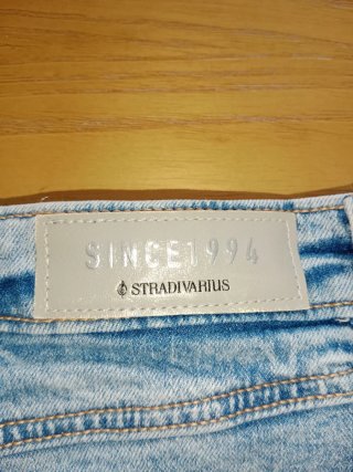 Falda pantalón vaquera con brillos Talla 40