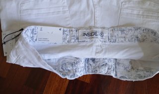 INSDE Pantalón Vaquero Corto Blanco sin estrenar