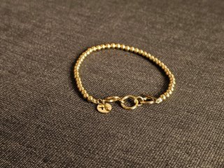 Pulsera Tamaris acero dorado bolas 18-20cm nueva