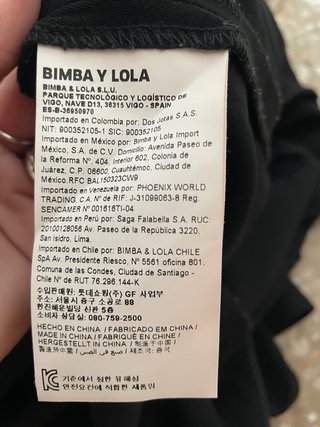 Vestido negro Bimba y Lola