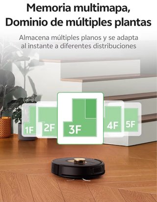Robot Aspirador y Fregasuelos Cleanova W9 Vexilar.