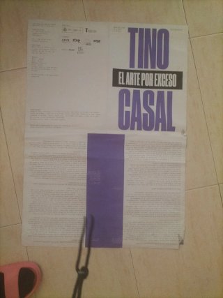 Póster Tino Casal El Arte por Exceso