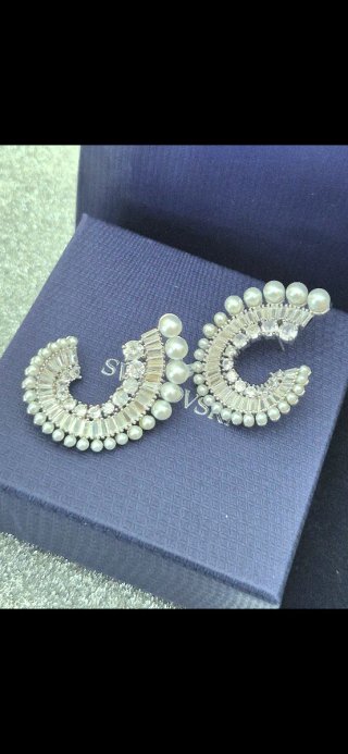 Brincos Swarovski Cristal e Pérolas