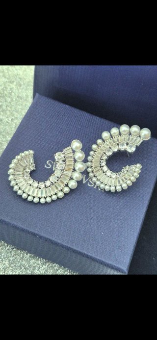 Brincos Swarovski Cristal e Pérolas