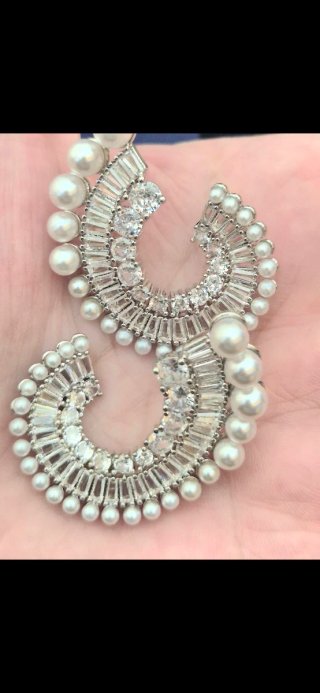 Brincos Swarovski Cristal e Pérolas