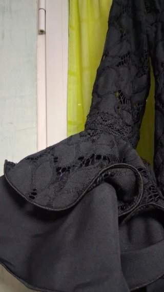 Traje Flamenca Negro Volantes