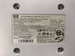 Monitor HP w19 19” + cables