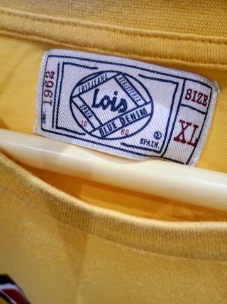 Camiseta Lois Jeans Hombre Amarilla