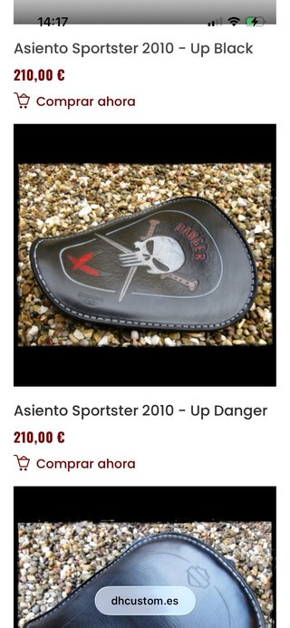 Asiento artesanal cuero custom harley davidson