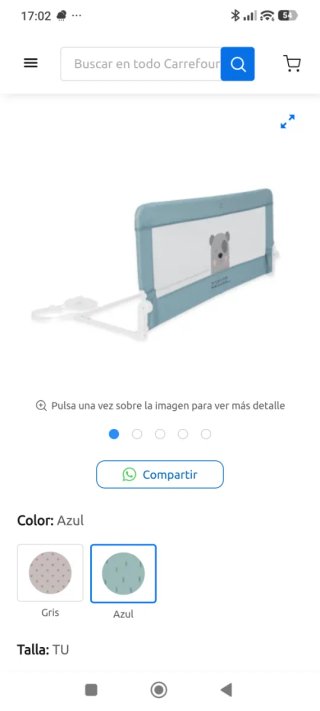 Barra seguridad cama 150