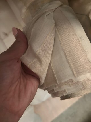 Tela visillo rayas lino