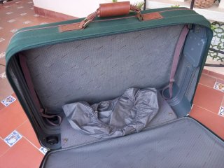 Maleta SAMSONITE Verde y Marrón