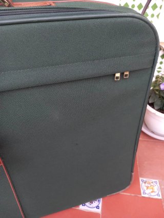 Maleta SAMSONITE Verde y Marrón