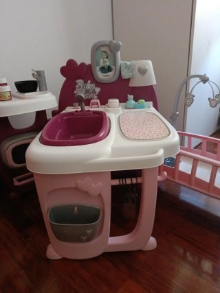 Casa Baby nurse,Bañera Cuna,lavabo y Trona