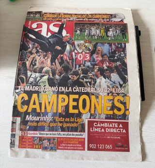 Periódico AS Real Madrid Liga 32