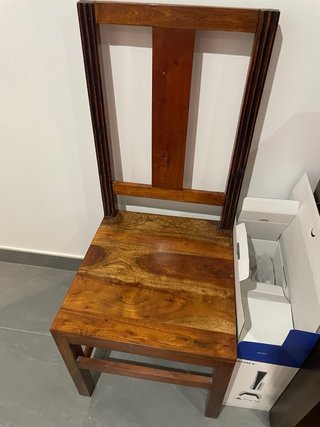 Sillas de madera maciza Pórtico (6 uds)