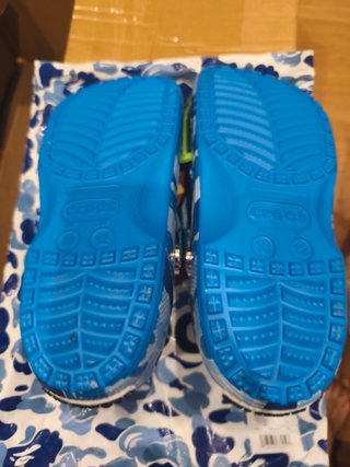 Crocs x Bape Azules Talla 43-44