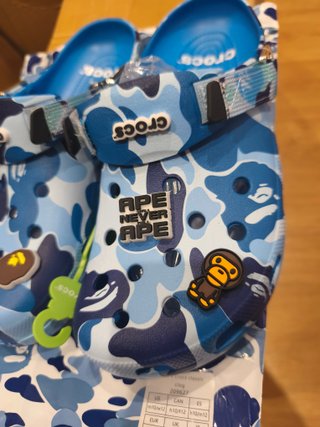 Crocs x Bape Azules Talla 43-44