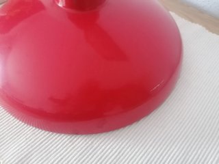 Pantalla Lámpara Roja Vintage