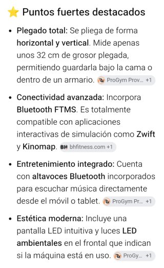 Cinta de correr BH Runlab usada 2/3 veces