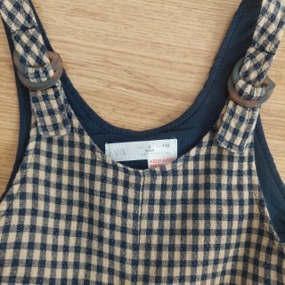 Conjunto Pichi y Camisa Cuadros Niña