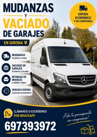 Mudanzas y vaciado de garajes en Girona