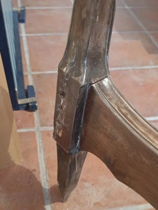 Cabecero/piecero antiguo madera maciza. Vintage