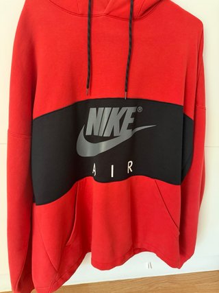 Sudadera Nike Air Roja y Negra