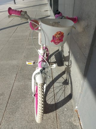 Bicicleta Paw Patrol Patrulla Canina 16" rosa