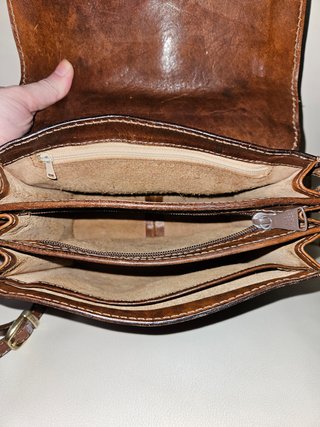 Borsa The Bridge in pelle marrone