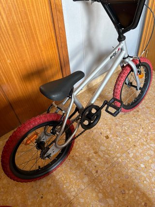 Bicicleta BMX 16 Wipe 500 Gris