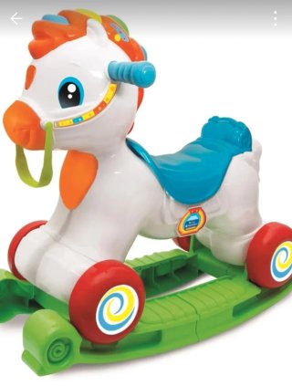 Caballo balancín infantil con ruedas