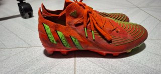 Botas Fútbol Adidas Predator Pro Naranja/Verde