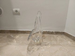 Figura de cristal decorativa