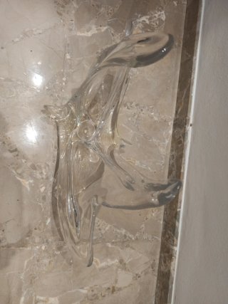 Figura de cristal decorativa