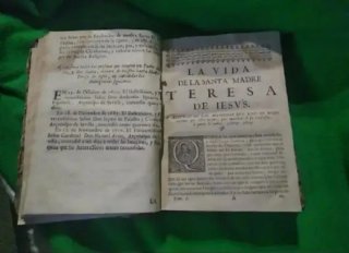 Libro antiguo Obras de Santa Teresa 1724
