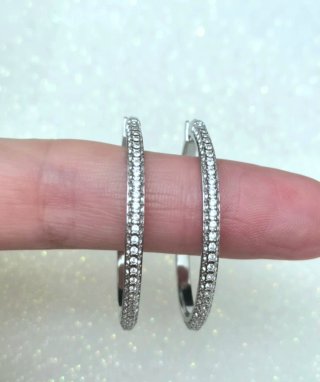 Brincos Argola Dextera Pavé