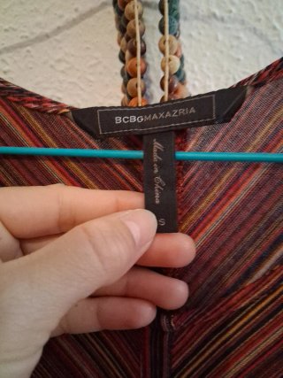 Vestido elástico estampado rayas