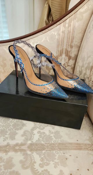 Aquazzura Heaven Pumps Azul