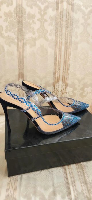 Aquazzura Heaven Pumps Azul