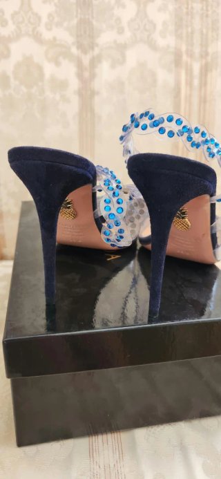 Aquazzura Heaven Pumps Azul
