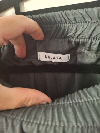 Pantalón ancho Mulaya gris talla única
