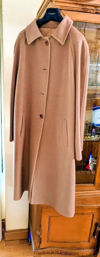 Abrigo Burberry Camel 50% Angora 50%Lana Mujer T.4