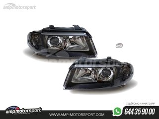 FAROS DELANTEROS NEGROS PARA AUDI A4 B5