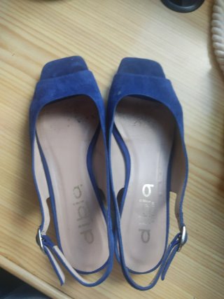 Zapatos planos azules
