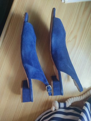 Zapatos planos azules